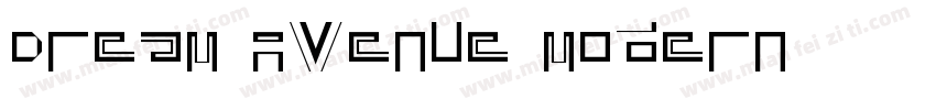 Dream Avenue Modern字体转换